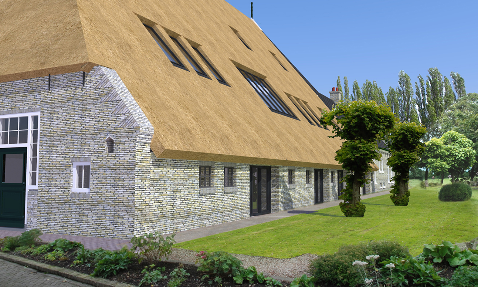 Liauckama-noord west gevel
